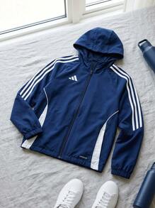 Adidas Tween Boys Sweatshirts Comfortable Versatile Lightweight Home School Gym IM8797 - Dark Blue - View 2