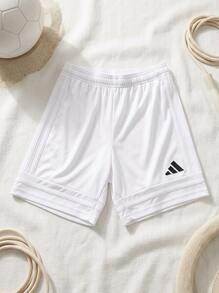 Adidas Tween Boys Shorts Durable Lightweight Versatile Casual Running Beach JJ2423 - White - View 2