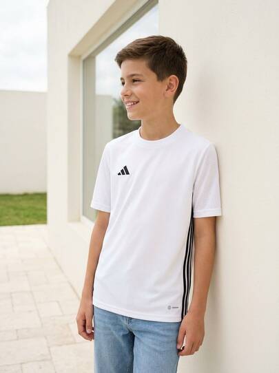 Adidas Tween Boys Shirts Skin-Friendly Stretchy Soft Travel Sports Home H44534
