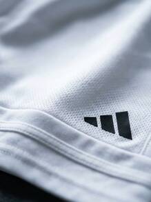 Adidas Tween Boys Shorts Durable Lightweight Versatile Casual Running Beach JJ2423 - White - View 5