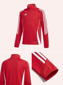 Adidas Tween Boys Sweatshirts Quick-Dry Skin-Friendly Stretchy School Gym Daily IR9361 - Röd - Visa 3
