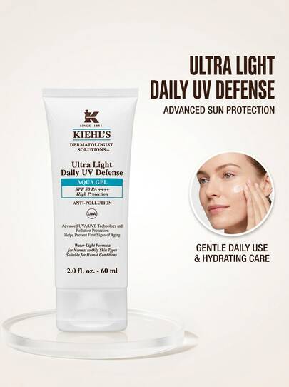 Kiehl's Ultra Light Daily UV Defense Aqua Gel SPF 50 60 Ml