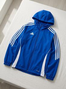 Adidas بلوزات رياضية للأولاد المراهقين خفيفة الوزن سهلة التنسيق ماصة للرطوبة للمنزل والمدرسة والصالة الرياضية IM8794 - رمادي - مشاهدة 2