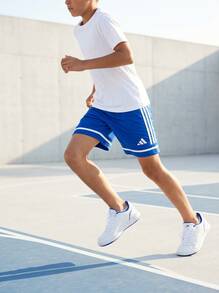 Adidas Tween Boys Shorts Classic Fit Stretchy Easy To Match Running Beach Sports JN5455 - Blue - View 3