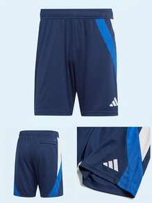 Adidas Tween Boys Shorts Breathable Soft Quick-Dry Beach Sports Weekend IK5725 - Dark Blue - Visa 4