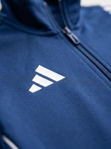Adidas Tween Boys Sweatshirts Skin-Friendly Stretchy Soft Outdoor Travel Sports IR7501 - Navy Blue - View 4