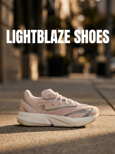 Adidas Lightblaze Women's Casual Athletic Shoes Breathable Sporty Responsive Walking Outing Commuting White JQ7213