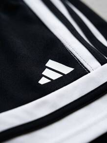 Adidas Tween Boys Shorts Durable Lightweight Versatile Running Beach Sports JJ2417 - Black White - View 5