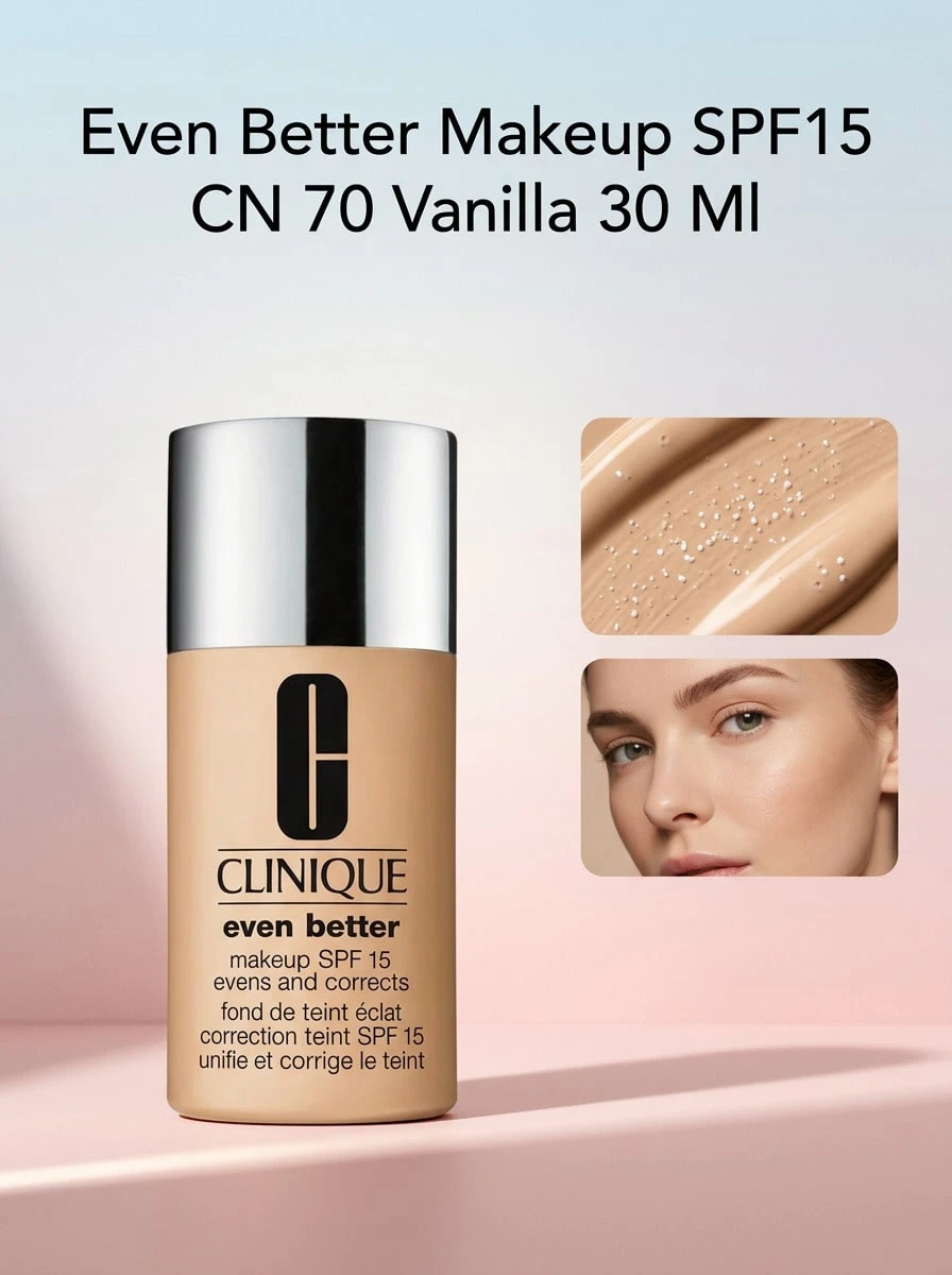 Clinique Even Better Makeup SPF15 CN 70 Vanilla 30 Ml - CN70 Vanilla (MF) - View 1