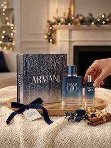 Armani مجموعة هدايا عطر أكوا دي جيو بروفوندو إيو دي برفيوم 100 مل + 15 مل - روائح متعددة - مشاهدة 3