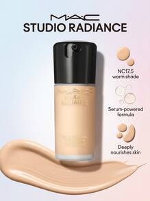 MAC أساس مزود بسيروم الإشعاع من ماك بحجم 30 مل، لون NC17.5 - 02 Light Beige - مشاهدة 2