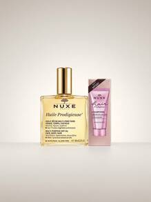 Nuxe مجموعة هدايا العناية بالجسم والشعر Huile Prodigieuse - أبيض - مشاهدة 1