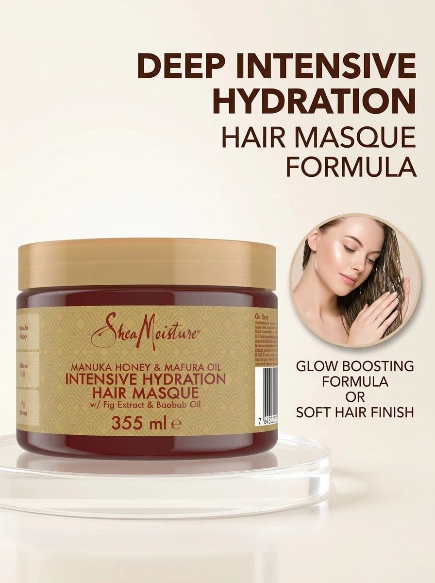 Shea Moisture Manuka Honey & Mafura Oil Intensive Hydration Masque 355ml - Multicolor - View 1