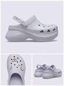 Crocs Women Sport Sandals Adjustable Lightweight Soft Weekend Travel Walking 206302-5PS - Mauve Mist - View 4
