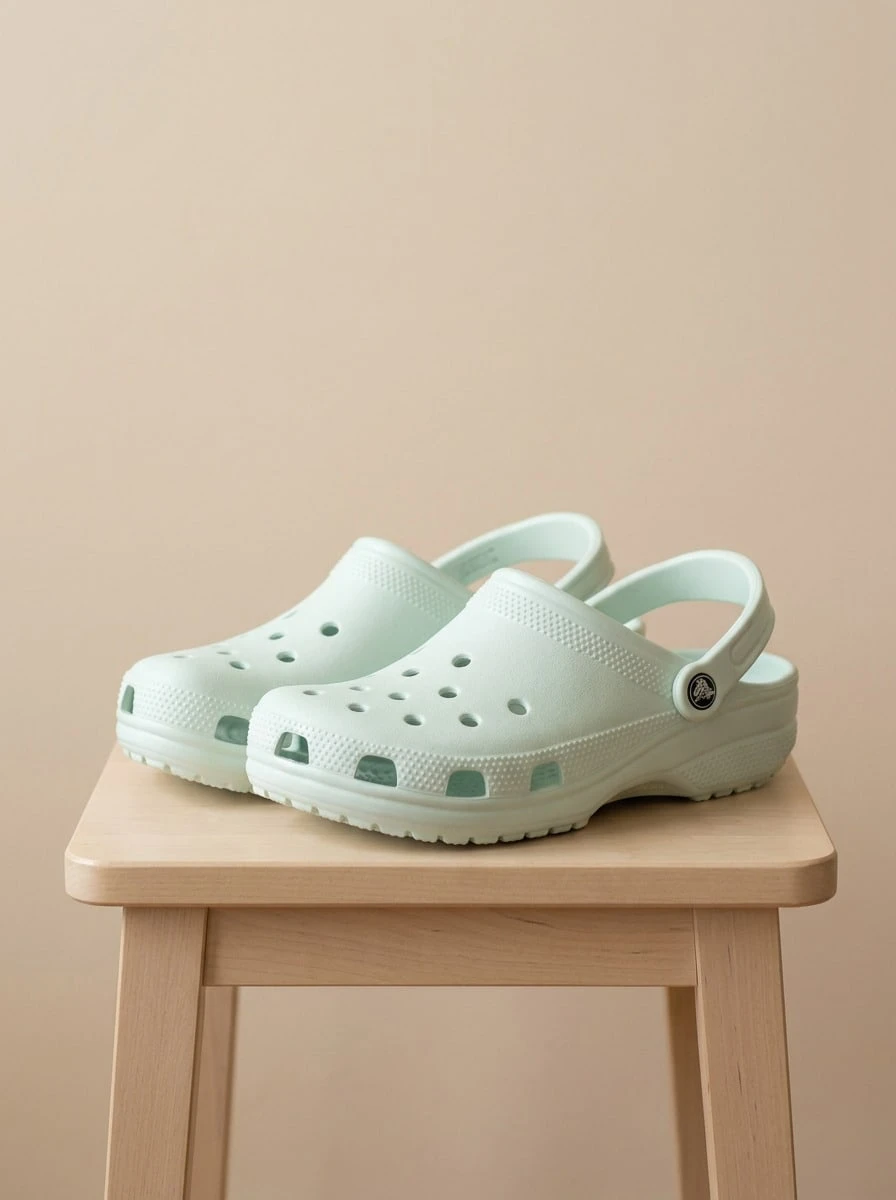 Crocs CLASSIC CLOG Women Sport Sandals Lightweight Adjustable Comfortable Walking Summer Beach 10001-3YF - Like Tint - View 1