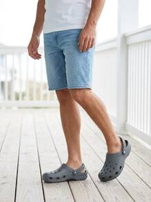 Crocs Men Sport Sandals Cushioned Durable Easy To Match Vacation Weekend Travel 10001-0Z3 - Concrete - View 5