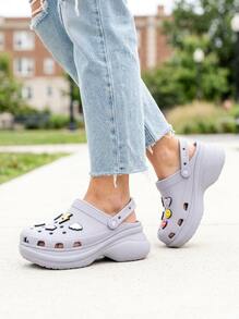 Crocs Women Sport Sandals Adjustable Lightweight Soft Weekend Travel Walking 206302-5PS - Mauve Mist - View 2