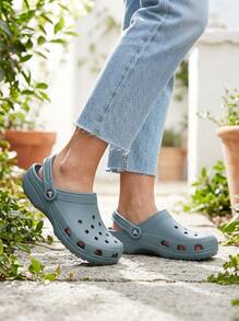 Crocs CLASSIC CLOG Women Clogs Breathable Versatile Comfortable Outdoor Daily Casual 10001-3YO - Pond - View 2