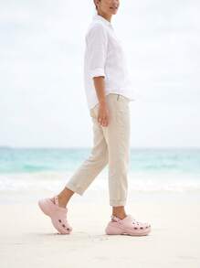 Crocs أحذية نسائية قابلة للتنفس متينة مريحة للسفر والتسوق في عطلة نهاية الأسبوع 206302-6UR - كوارتز - مشاهدة 6