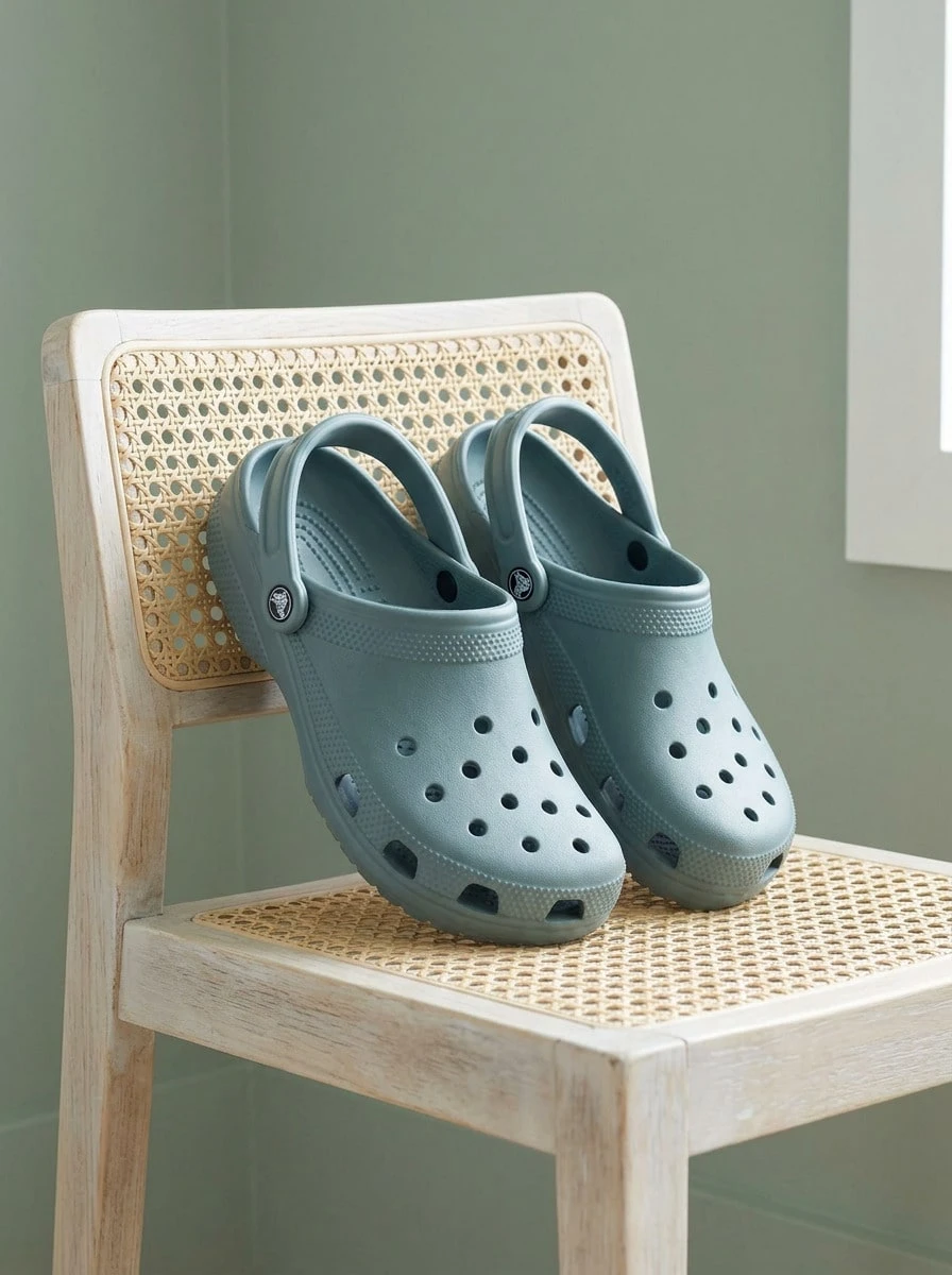 Crocs CLASSIC CLOG Women Clogs Breathable Versatile Comfortable Outdoor Daily Casual 10001-3YO - Pond - View 1
