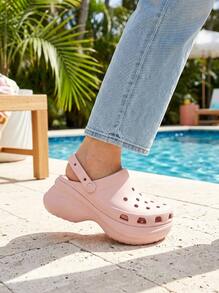 Crocs أحذية نسائية قابلة للتنفس متينة مريحة للسفر والتسوق في عطلة نهاية الأسبوع 206302-6UR - كوارتز - مشاهدة 2