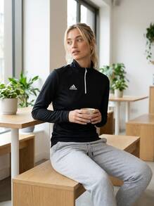 Adidas Entrada 22 Womens Training Top Black - Black - View 2