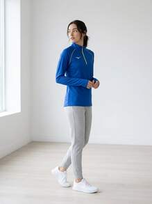 Mizuno Sports Tees & Tanks Quick-Dry Skin-Friendly Stretchy Outdoor Training Vacation Blue U2EC7201-22 - Blue - View 6