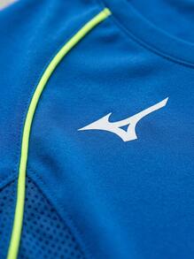 Mizuno قمصان رياضية للنساء باللون الأزرق - الأزرق - مشاهدة 5