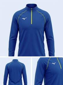 Mizuno Sports Tees & Tanks Quick-Dry Skin-Friendly Stretchy Outdoor Training Vacation Blue U2EC7201-22 - Blue - View 5