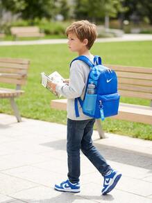Nike Kids Backpacks Sturdy Waterproof Breathable Back Travel Work Gym DR6091-480 - أزرق ملكي/أزرق جامعي/أبيض - مشاهدة 5