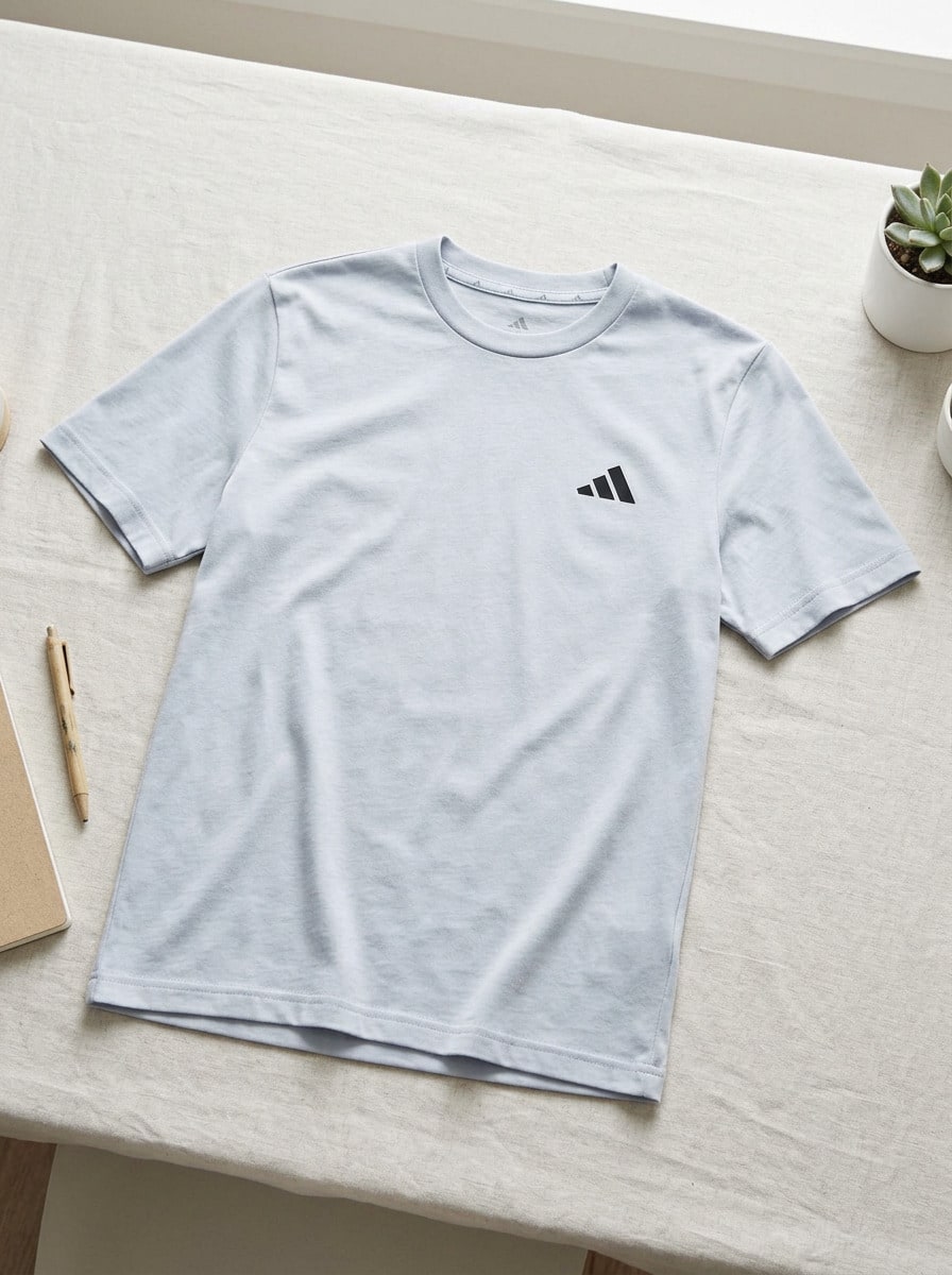 Adidas Men Sports Tees & Tanks Comfortable Versatile Lightweight Outing Gym Home Silver KC5285 - Silver - View 1