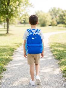 Nike Kids Backpacks Sturdy Waterproof Breathable Back Travel Work Gym DR6091-480 - أزرق ملكي/أزرق جامعي/أبيض - مشاهدة 6