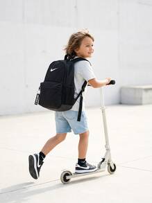 Nike Kids Backpacks Durable Versatile Lightweight Commuting Daily Weekend DR6091-010 - Black - View 5