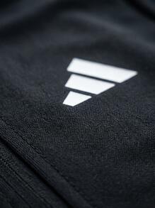 Adidas Essentials All-Set سترة رياضية محبوكة ب- 3 خطوط للرجال، أسود/أبيض - أسود / أبيض - مشاهدة 5