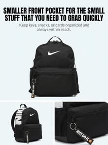 Nike Kids Backpacks Durable Versatile Lightweight Commuting Daily Weekend DR6091-010 - Black - View 4