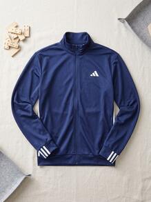 Adidas Men Sports Jackets Versatile Durable Insulated Casual Weekend Commuting White KC8151 - Blue/White - View 2