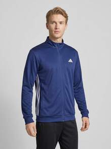Adidas Men Sports Jackets Versatile Durable Insulated Casual Weekend Commuting White KC8151 - Blue/White - View 1