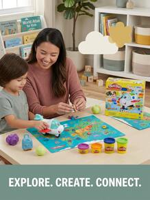 PLAY-DOH مجموعة بلاي دوه المستكشف الطائرة للمبتدئين - متعدد الألوان - مشاهدة 2