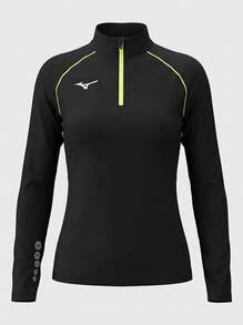 Mizuno قمصان رياضية للنساء - الأسود - مشاهدة 1