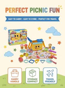 PLAY-DOH Picnic Creations Clay Starter Set For Kids F69165L0 Multicoloured For Playroom STEM Learning Christmas Party Sensory Toy Creative Play DIY Kit - Multicolor - View 4
