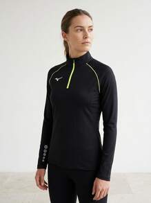 Mizuno قمصان رياضية للنساء - الأسود - مشاهدة 2
