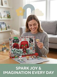 Funko Galaxy Holiday Advent Calendar Unisex For Kids 62090F Multicolour For Christmas Party Home Display Festive Countdown Collectible Mystery Figures Set - Multicolor - View 2