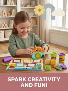 PLAY-DOH Starters Photo Fun Modelling Clay Activity Kit For Kids G0502 Multicolour Home Playroom Christmas Party Sensory Toy STEM Learning Creative Art Craft - Multicolor - View 2