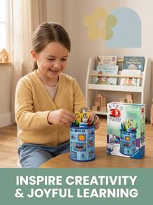 Ravensburger Disney Stitch Pencil Holder 54Pieces 3D Puzzle Kids Age 6Years+ 11642 - Multicolor - View 2