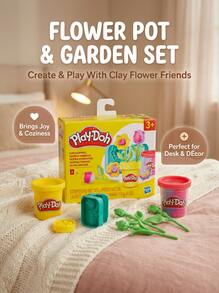 PLAY-DOH Tulips And Daffodils Modelling Clay Set For Kids G2476 Multicoloured Playroom Christmas Party Sensory Toy Flower Making Creative Fun DIY Craft - Multicolor - View 3