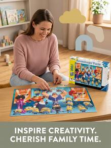Ravensburger Gru And The Minions 100Pieces Jigsaw Puzzles Kids Age 6Years+ 12915 - Multicolor - View 2