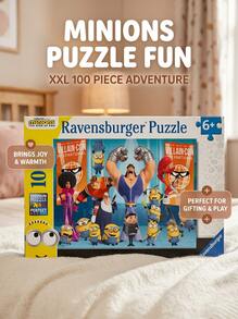 Ravensburger Gru And The Minions 100Pieces Jigsaw Puzzles Kids Age 6Years+ 12915 - Multicolor - View 3