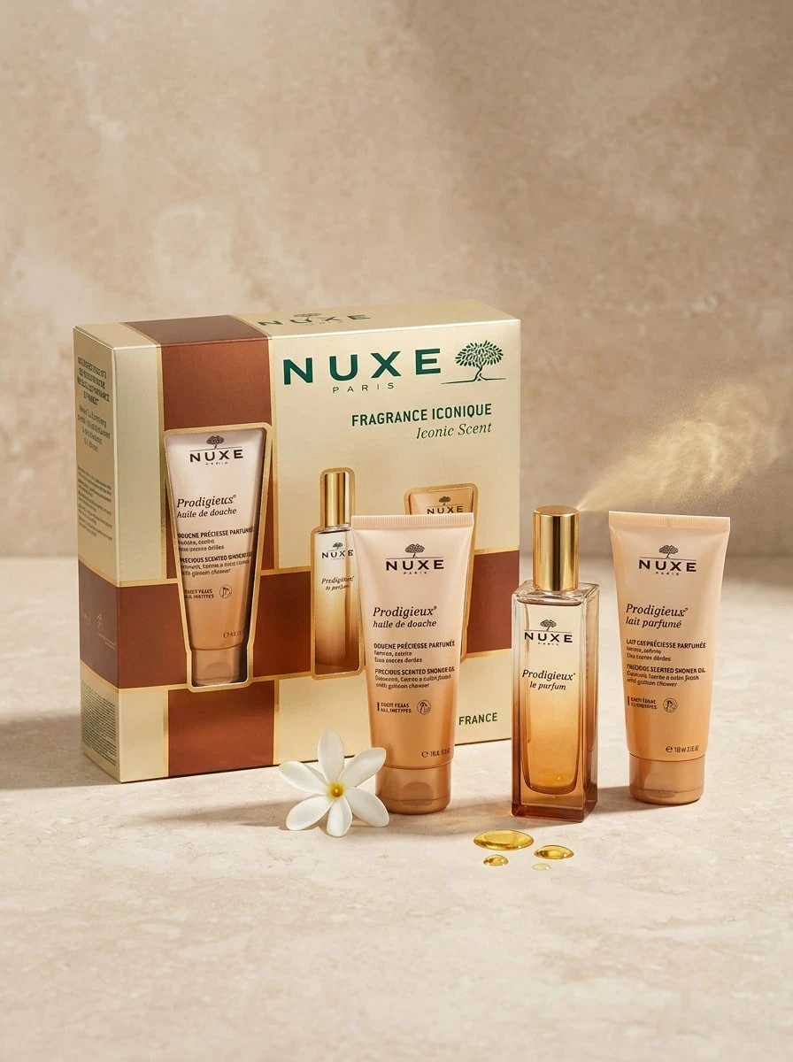 Nuxe طقم هدايا العناية بالجسم ذو الرائحة الأيقونية - أبيض - مشاهدة 1
