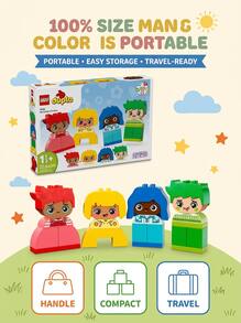 LEGO Big Feelings Building Blocks Set Unisex For Kids 10415 Multi-Colour Playroom STEM Learning Christmas Gift Educational Toddler Toy Creative Play - Multicolor - View 4