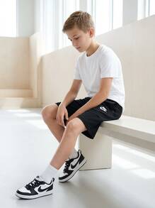 Nike Tween Boys Shorts Breathable Soft Quick-Dry Weekend Summer Gym FD3015-010 - Black - View 6